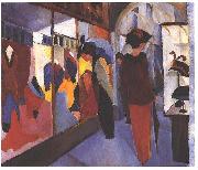 August Macke Fashion Store oil on canvas